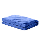 DreamZ 9KG Adults Size Anti Anxiety Weighted Blanket Gravity Blankets Royal Blue - KRE Group