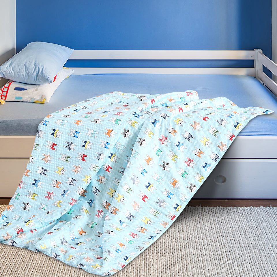 DreamZ Kids Warm Weighted Blanket Lap Pad Cartoon Print Cover Study At Home Blue - KRE Group