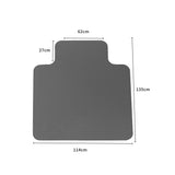 Chair Mat Carpet Hard Floor Protectors Home Office Room Computer Work PVC Mats Black - KRE Group