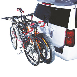 4 Bicycle Carrier Bike Car Rear Rack 2" TowBar Steel Hitch Mount Foldable - KRE Group