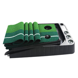 Golf Putting Mat Portable Auto Return Practice Putter Trainer Indoor Outdoor Type B - KRE Group