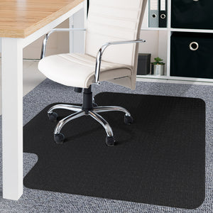 Chair Mat Carpet Hard Floor Protectors Home Office Room Computer Work PVC Mats Black - KRE Group