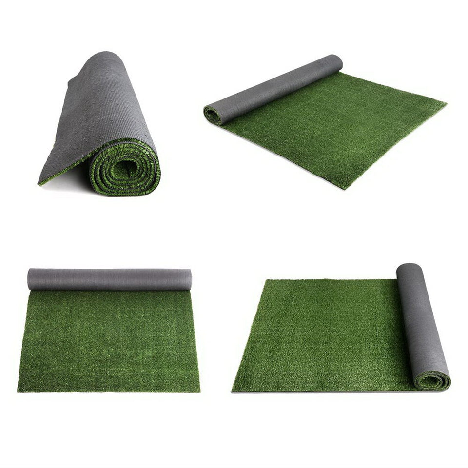 Primeturf Synthetic 10mm  1.9mx10m 19sqm Artificial Grass Fake Turf Olive Plants Plastic Lawn - KRE Group