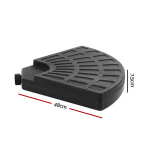 Instahut Outdoor Umbrella Stand 4 x Base Pod Plate Sand/Water Patio Cantilever Fanshaped - KRE Group