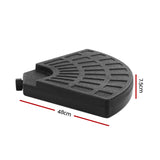 Instahut Outdoor Umbrella Stand 4 x Base Pod Plate Sand/Water Patio Cantilever Fanshaped - KRE Group