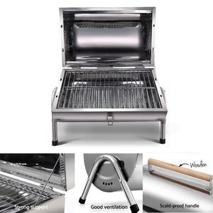 Grillz Portable BBQ Drill Outdoor Camping Charcoal Barbeque Smoker Foldable - KRE Group