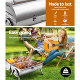 Grillz Portable BBQ Drill Outdoor Camping Charcoal Barbeque Smoker Foldable - KRE Group