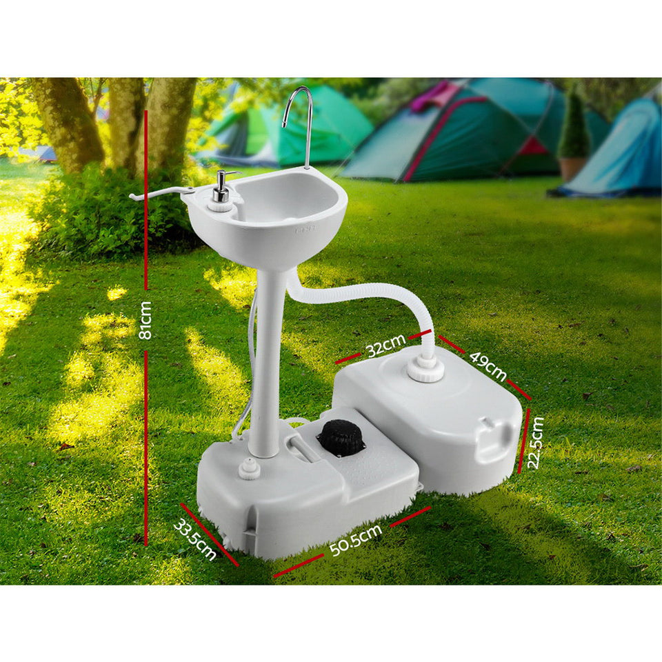 Weisshorn Portable Camping Wash Basin 43L - KRE Group