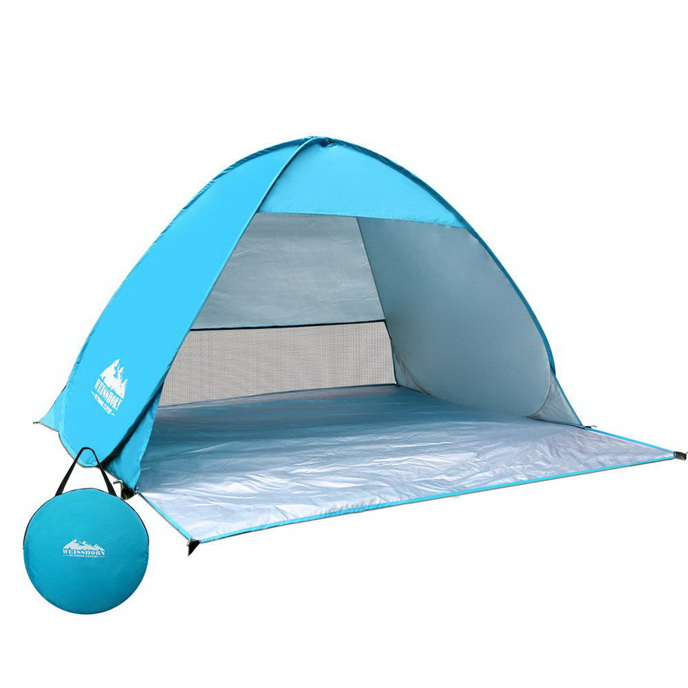 Weisshorn Pop Up Camping Tent Beach Hiking Sun Shade Shelter Fishing 3 Person - KRE Group