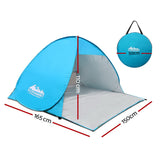 Weisshorn Pop Up Camping Tent Beach Hiking Sun Shade Shelter Fishing 3 Person - KRE Group