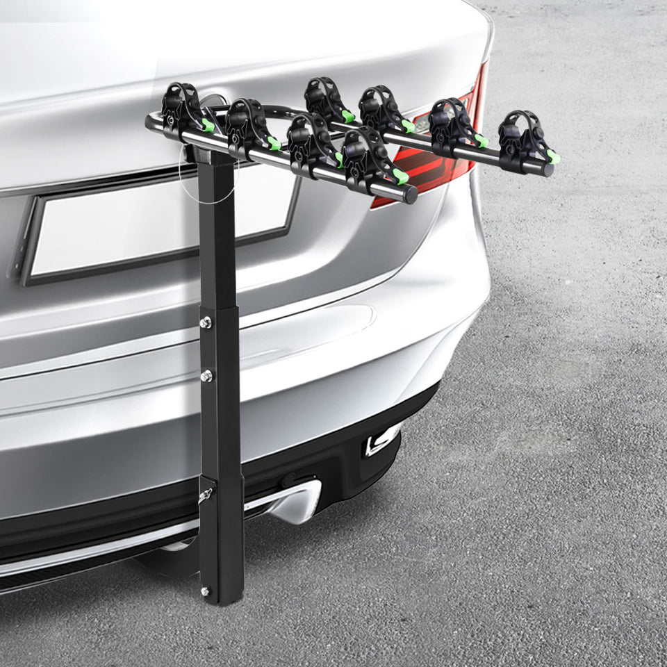 Giantz Bike Carrier 4 Bicycle Car Rear Rack Hitch Mount 2" Towbar Foldable Steel - KRE Group