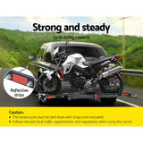 Giantz Motorcycle Carrier 2 Arms Rack Ramp Motorbike Dirt Bike 2"Hitch