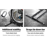 Giantz Motorcycle Carrier 2 Arms Rack Ramp Motorbike Dirt Bike 2"Hitch