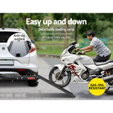 Giantz Motorcycle Carrier 2 Arms Rack Ramp Motorbike Dirt Bike 2"Hitch