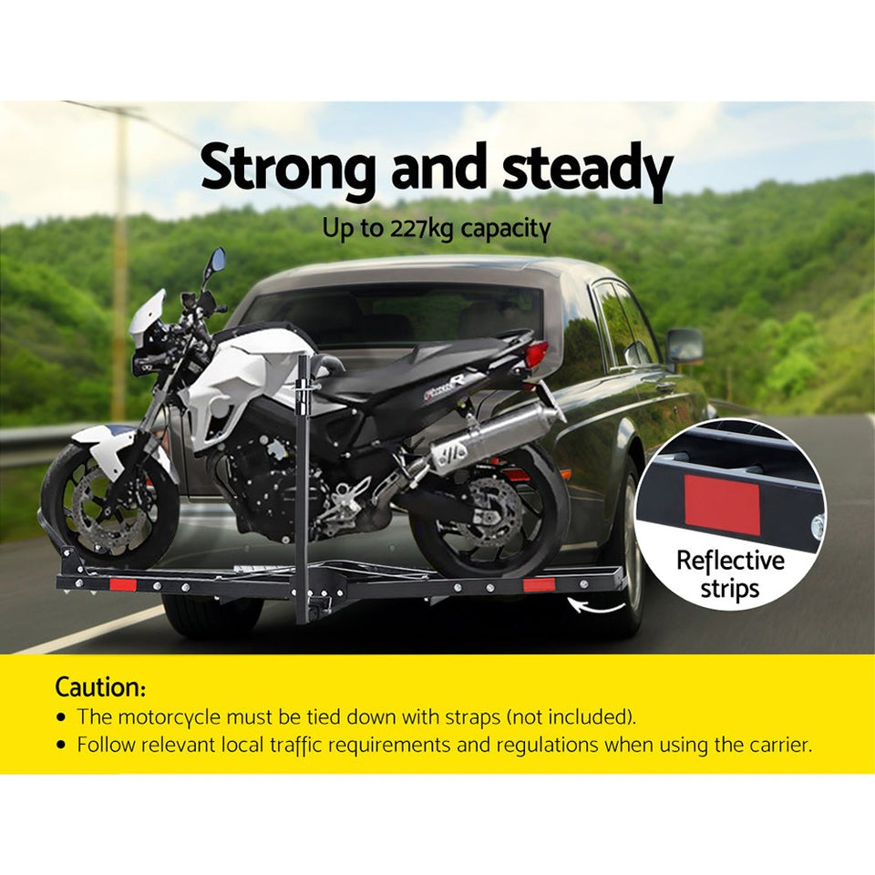 Giantz Motorcycle Motorbike Carrier Rack 2" Towbar Arm Rack Dirt Bike