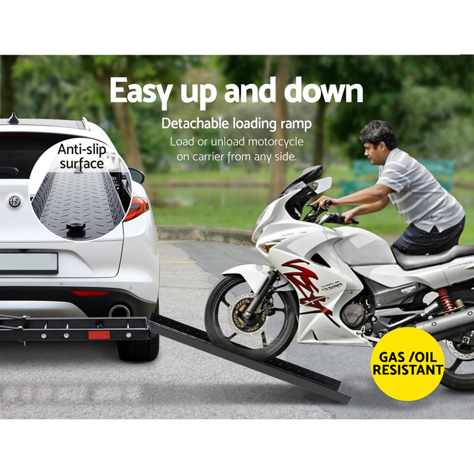 Giantz Motorcycle Motorbike Carrier Rack 2" Towbar Arm Rack Dirt Bike