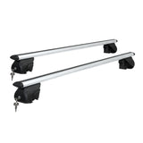 Universal Car Roof Rack 1240mm Upgraded Holder Cross Bars  Aluminium Silver Adjustable Car 90kgs load Carrier