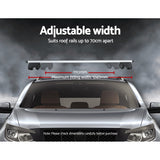 Universal Car Roof Rack 1240mm Upgraded Holder Cross Bars  Aluminium Silver Adjustable Car 90kgs load Carrier