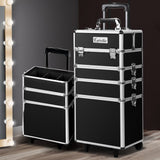 Embellir 7 in 1 Portable Cosmetic Beauty Makeup Trolley - Black - KRE Group