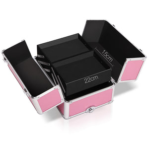 Embellir 7 in 1 Portable Cosmetic Beauty Makeup Trolley - Pink - KRE Group