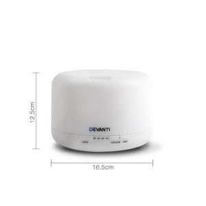 Devanti 500ml 4 in 1 Aroma Diffuser - White - KRE Group