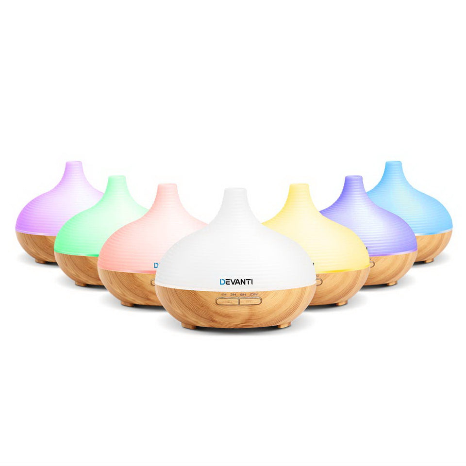 DEVANTi Aroma Diffuser Air Humidifier Night Light 300ml - KRE Group