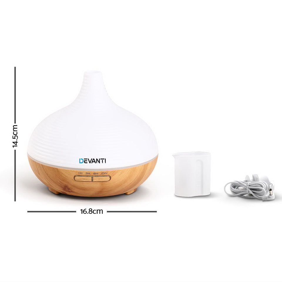 DEVANTi Aroma Diffuser Air Humidifier Night Light 300ml - KRE Group