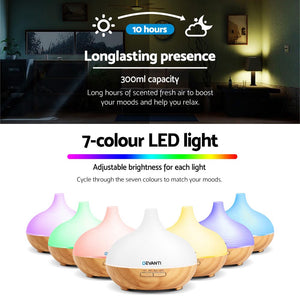 DEVANTi Aroma Diffuser Air Humidifier Night Light 300ml - KRE Group