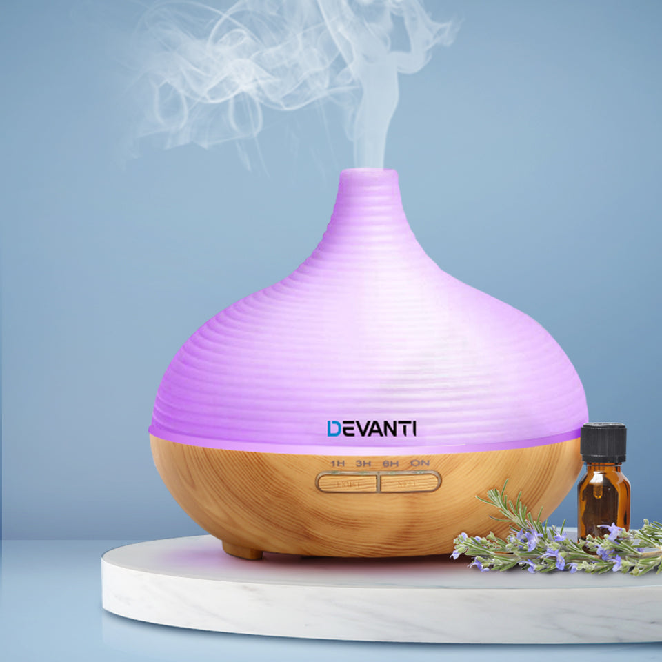 DEVANTi Aroma Diffuser Air Humidifier Night Light 300ml - KRE Group