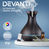 Devanti 400ml 4 in 1 Aroma Diffuser with remote control- Dark Wood - KRE Group