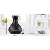 Devanti 400ml 4 in 1 Aroma Diffuser with remote control- Dark Wood - KRE Group