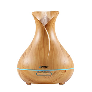 Devanti 400ml 4 in 1 Aroma Diffuser remote control - Light Wood - KRE Group