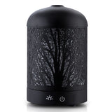 DEVANTI Aroma Diffuser Aromatherapy LED Night Light Iron Air Humidifier Black Forrest Pattern 100ml - KRE Group