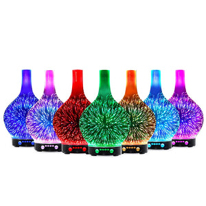 Aroma Diffuser 3D LED Light Oil Firework Air Humidifier 100ml - KRE Group