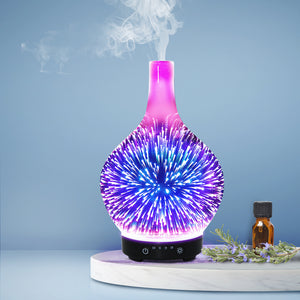 Aroma Diffuser 3D LED Light Oil Firework Air Humidifier 100ml - KRE Group