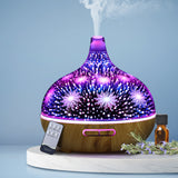 DEVANTI Aroma Aromatherapy Diffuser 3D LED Night Light Firework Air Humidifier Purifier 400ml Remote Control - KRE Group