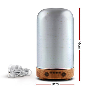 Devanti Aromatherapy Diffuser Aroma Humidifier Ultrasonic 3D Light Essential Oil - KRE Group