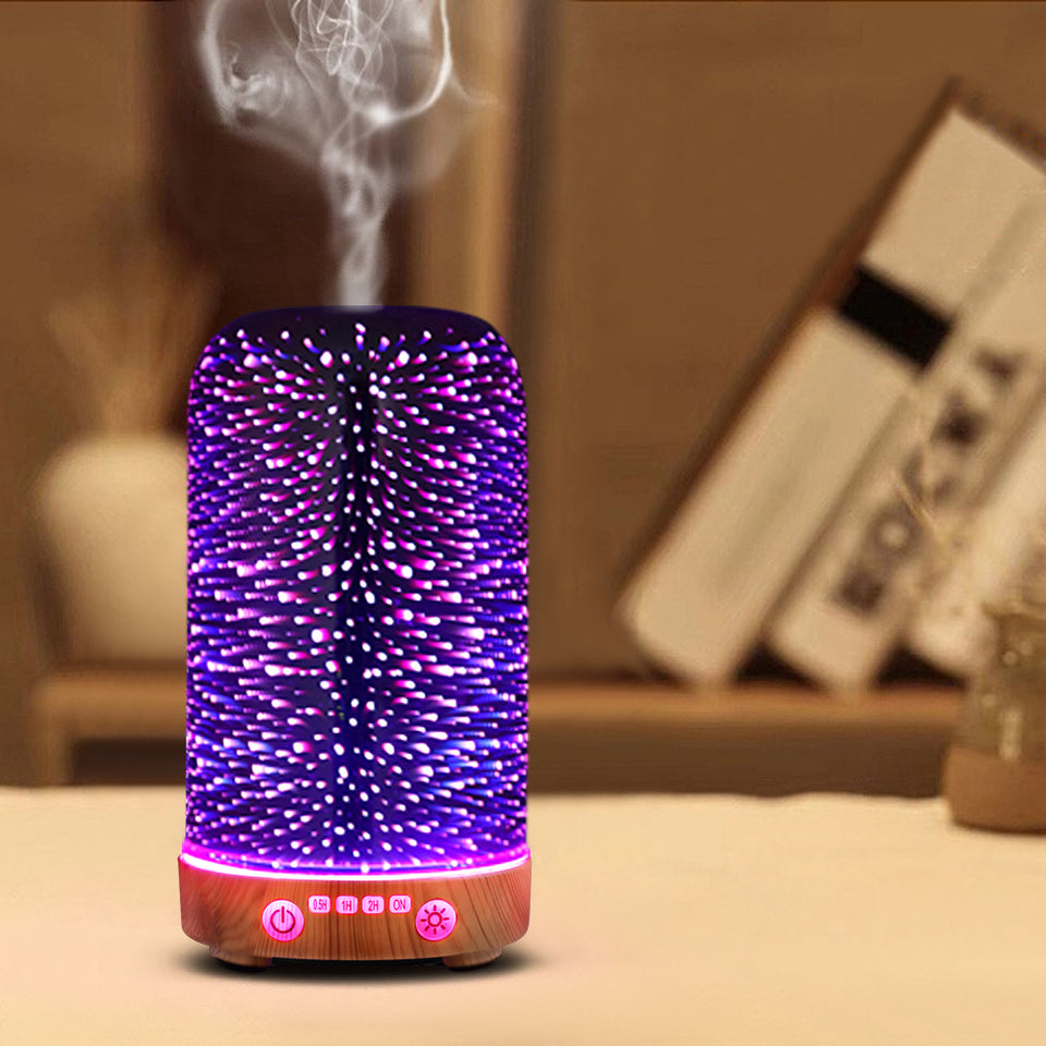 Devanti Aromatherapy Diffuser Aroma Humidifier Ultrasonic 3D Light Essential Oil - KRE Group