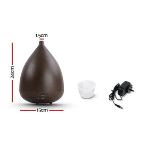 Aroma Diffuser Air Humidifier Dark Wood 300ml - KRE Group