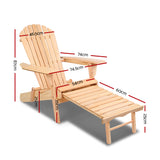 Gardeon Set of 2 Outdoor Sun Lounge Chairs Patio Furniture Beach Chair Lounger - KRE Group