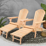 Gardeon Set of 2 Outdoor Sun Lounge Chairs Patio Furniture Beach Chair Lounger - KRE Group