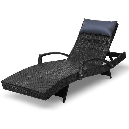 Gardeon Outdoor Sun Lounge Furniture Day Bed Wicker Pillow Sofa Set - KRE Group