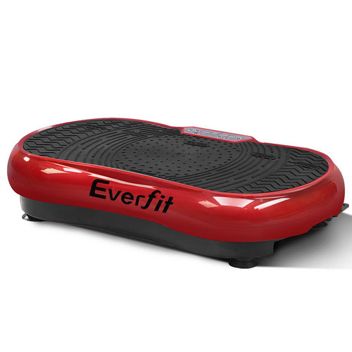 Everfit Vibration Machine Plate Platform Body Shaper Home Gym Fitness Maroon - KRE Group