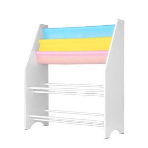 Keezi Kids Bookcase Childrens Bookshelf Toy Storage Organizer 2 Tiers Shelves - KRE Group