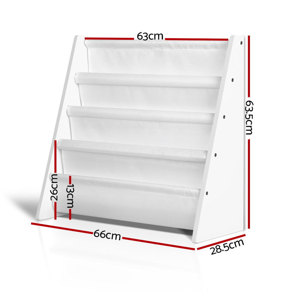 Keezi Kids Bookshelf Shelf Children Bookcase Magazine Rack Organiser Display - KRE Group