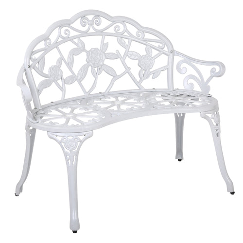 Gardeon Victorian Garden Bench – White - KRE Group