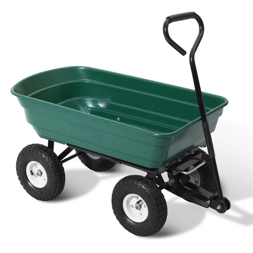 Gardeon 75L Garden Dump Cart - Green - KRE Group