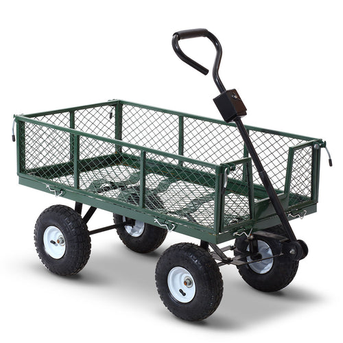 Gardeon Mesh Garden Steel Cart - Green - KRE Group