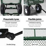 Gardeon Mesh Garden Steel Cart - Green - KRE Group