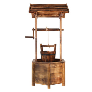 Gardeon Wooden Wishing Well - KRE Group